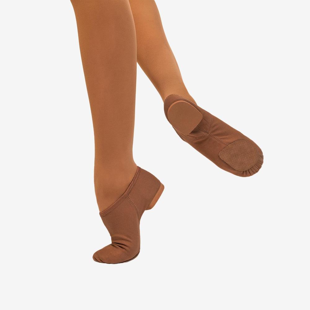 NEW SO DANCA jada stretch canvas jazz shoe - unisex in mocha - Picture 2 of 2